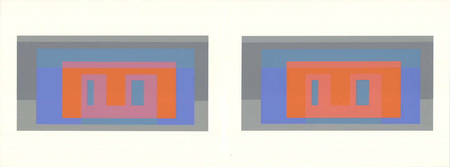 Josef Albers Formulation: Articulation I " Serigraph Abstract Gray