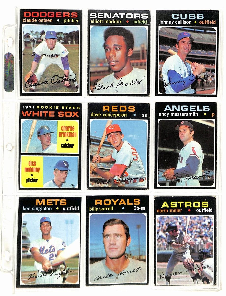 1971 Topps Baseball Card Complete Set (1-752)