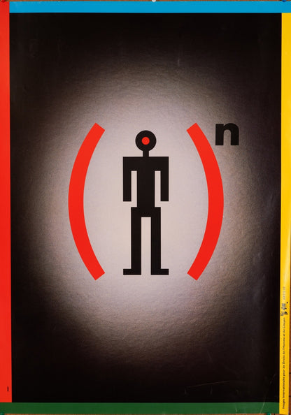 Peret 1989 Poster  Droits De Lhomme  Artis 89 Human Rights Pere Torrent