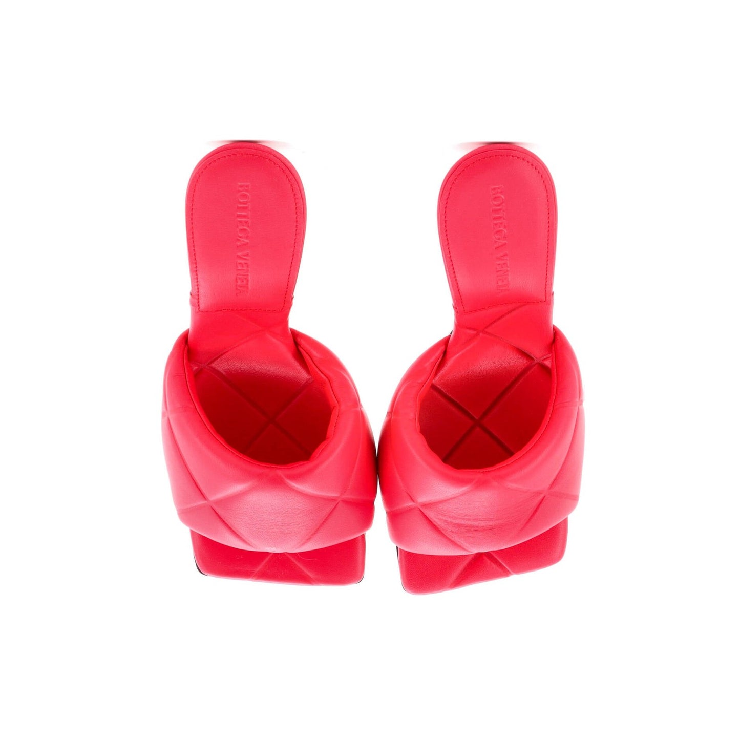 Bottega Veneta Women'S The Padded Heeled Sandals Quilted Leather