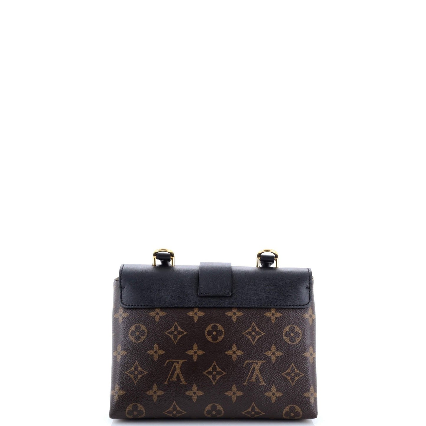 Louis Vuitton Locky Handbag Monogram Canvas With Leather Bb