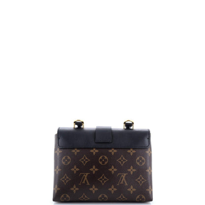 Louis Vuitton Locky Handbag Monogram Canvas With Leather Bb