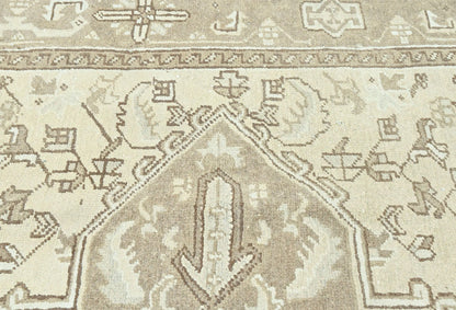 Hand-Knotted Vintage Floral Distressed Oriental