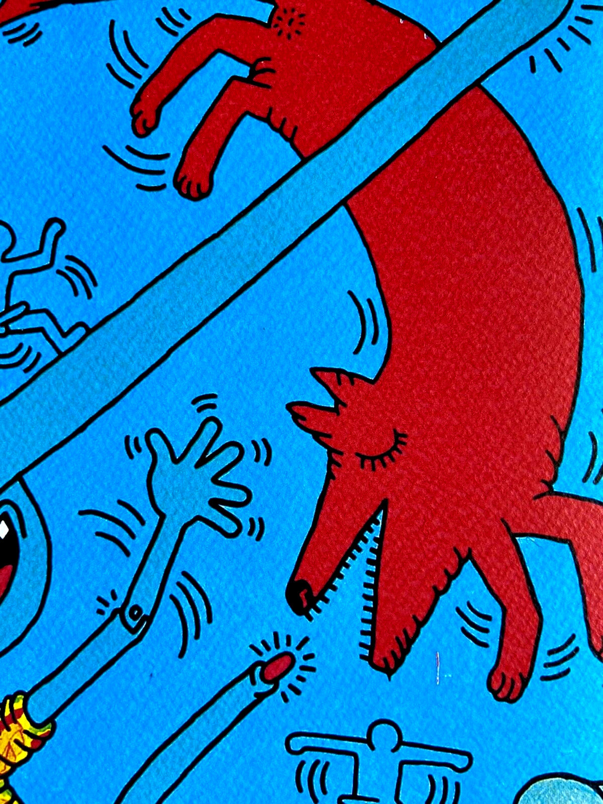 Keith Haring Lithograph Signed Numbered By Hand