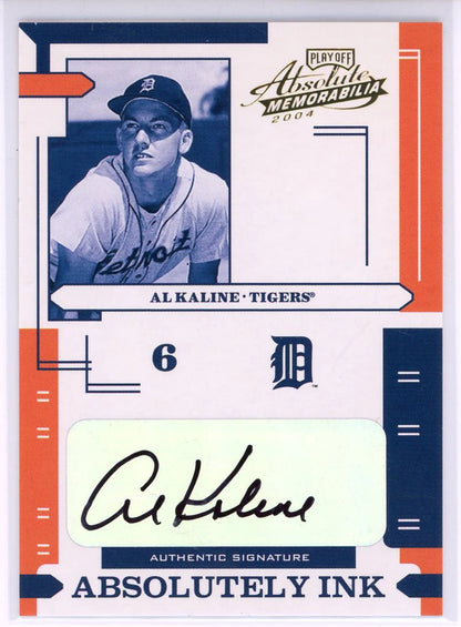 Al Kaline Autographed 2004 Playoff Absolute Memorabilia Absolutely Ink Card #Ai-