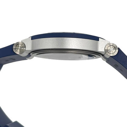 Bvlgari Aluminium Gmt Bb40Atgmt Blue Aluminium/Rubber Strap