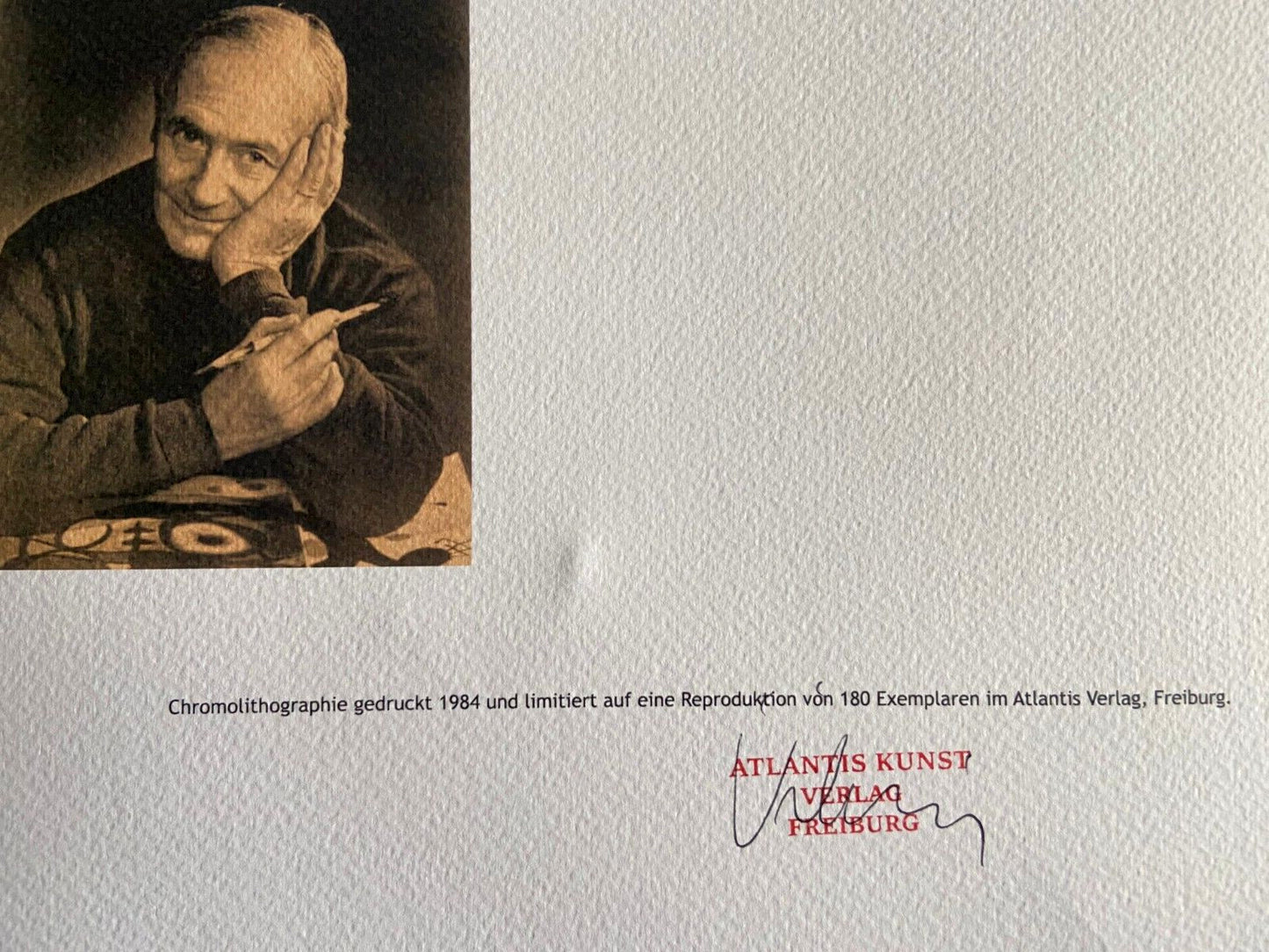 Joan Mir 'Pico De La Mirandola' Lithograph Signed Op Numbered In Pencil