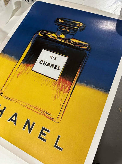 Andy Warhol Chanel  N5 Original Set Of 4 Posters 22 X 29 Inches Each