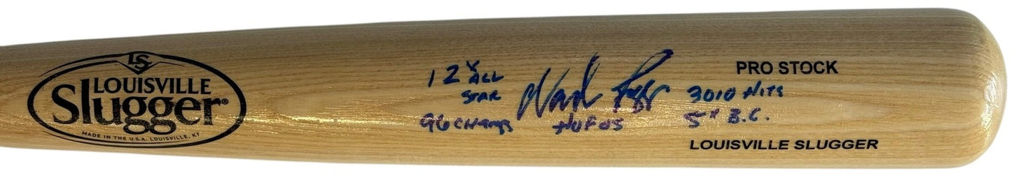 Wade Boggs Autographed Multi Inscribed Louisville Slugger Bat (Jsa)
