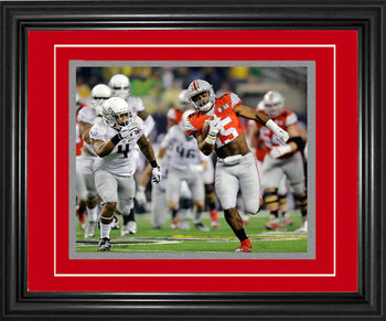 Ezekiel Elliott Framed Touchdown Run 8X10 Photo