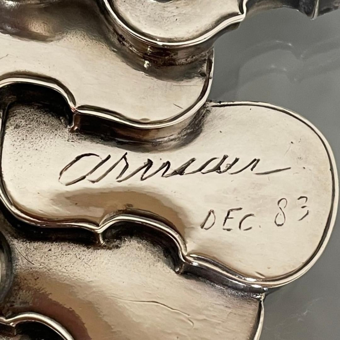 Arman X Christofle Violin" Silver Paperweight 1983  Rare Nouveau Sculpture