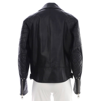 Alexander Mcqueen Men'S Biker Jacket Quilted Leather