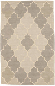 Carpet Pastel Colors Trellis Design 5X8 Hand-Tufted Modern Rug Contemporary Wool