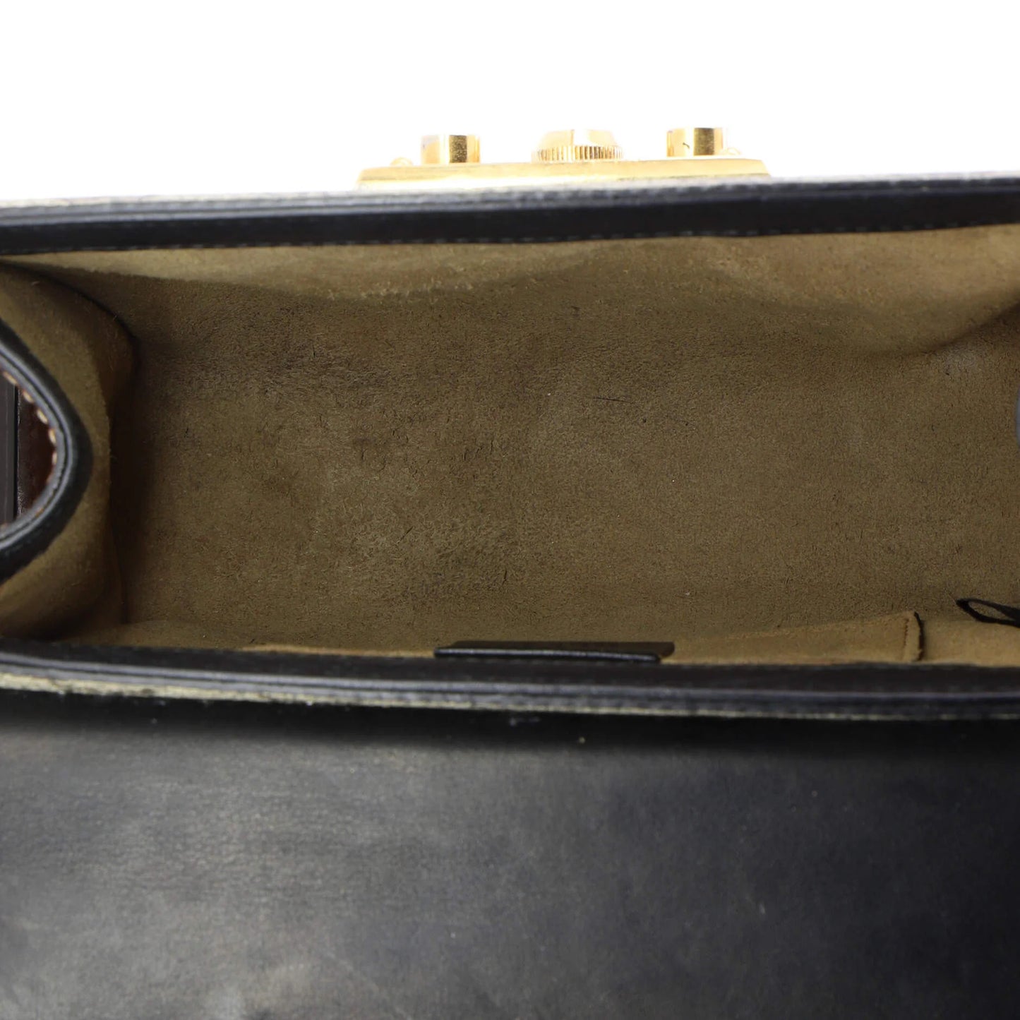 Gucci Padlock Shoulder Bag Gg Coated Canvas And Leather Small