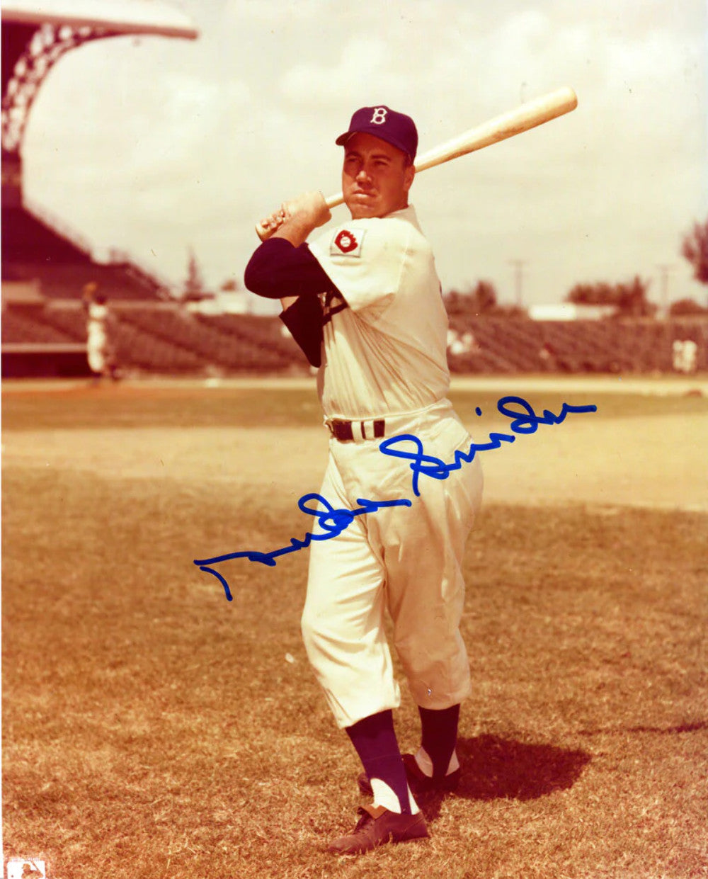 Duke Snider Autographed 8X10 Bat Photo