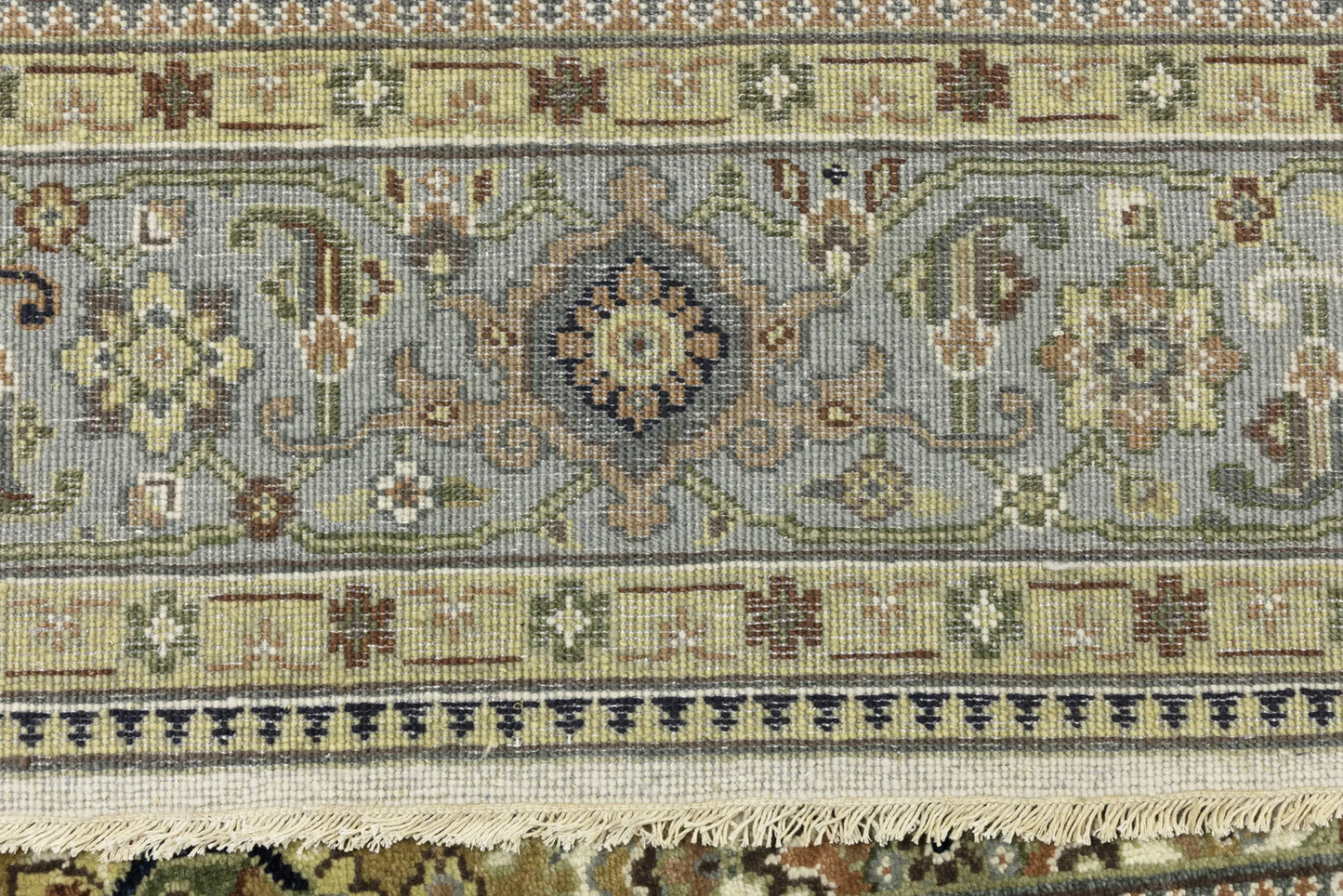 Wool Oriental Rug Geometric Style Carpet Farmho