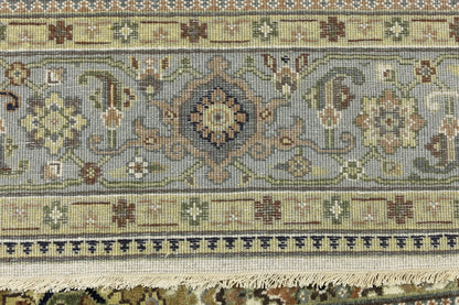 Wool Oriental Rug Geometric Style Carpet Farmho