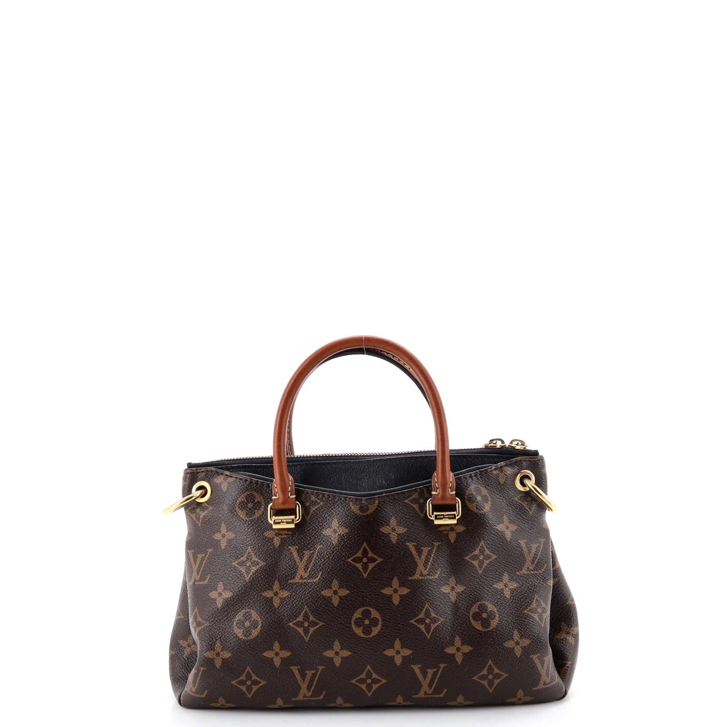 Louis Vuitton Pallas Tote Monogram Canvas With Leather Bb