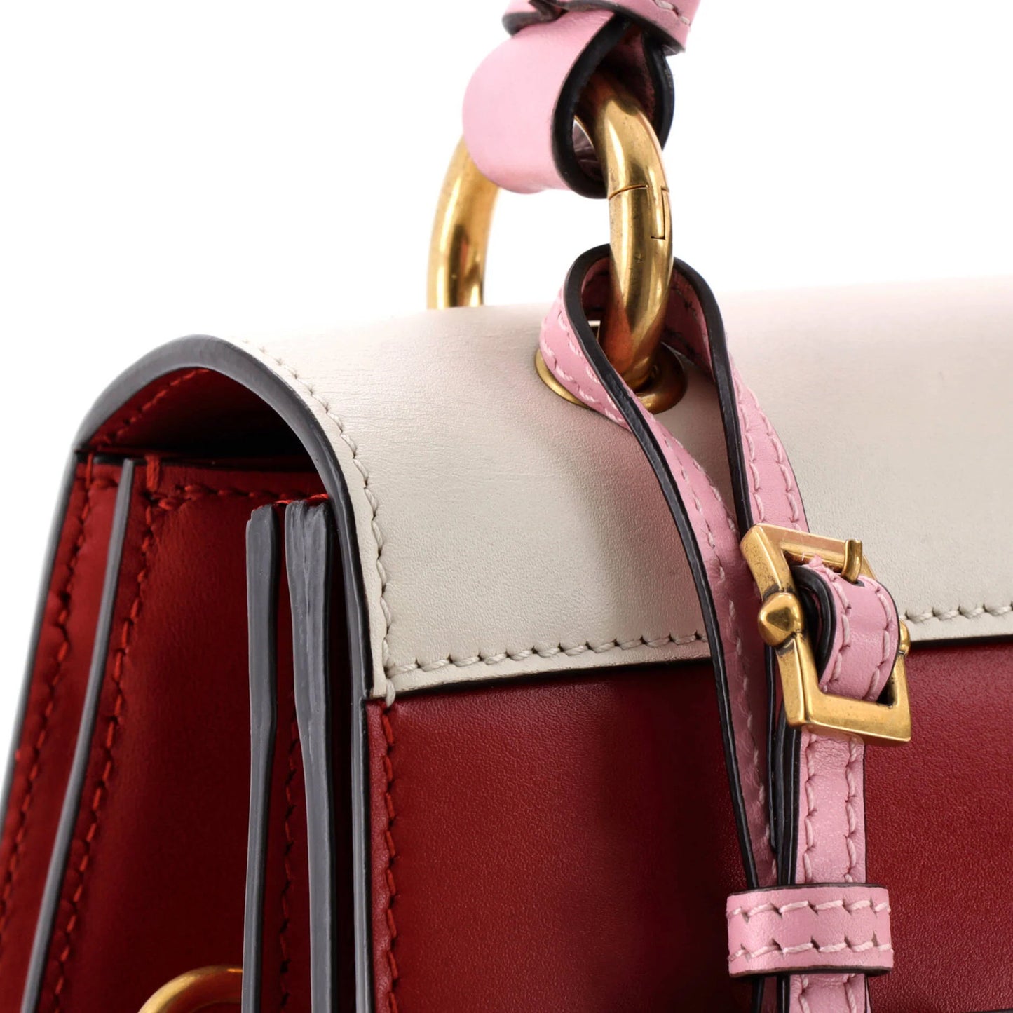 Gucci Queen Margaret Top Handle Bag Colorblock Leather Small