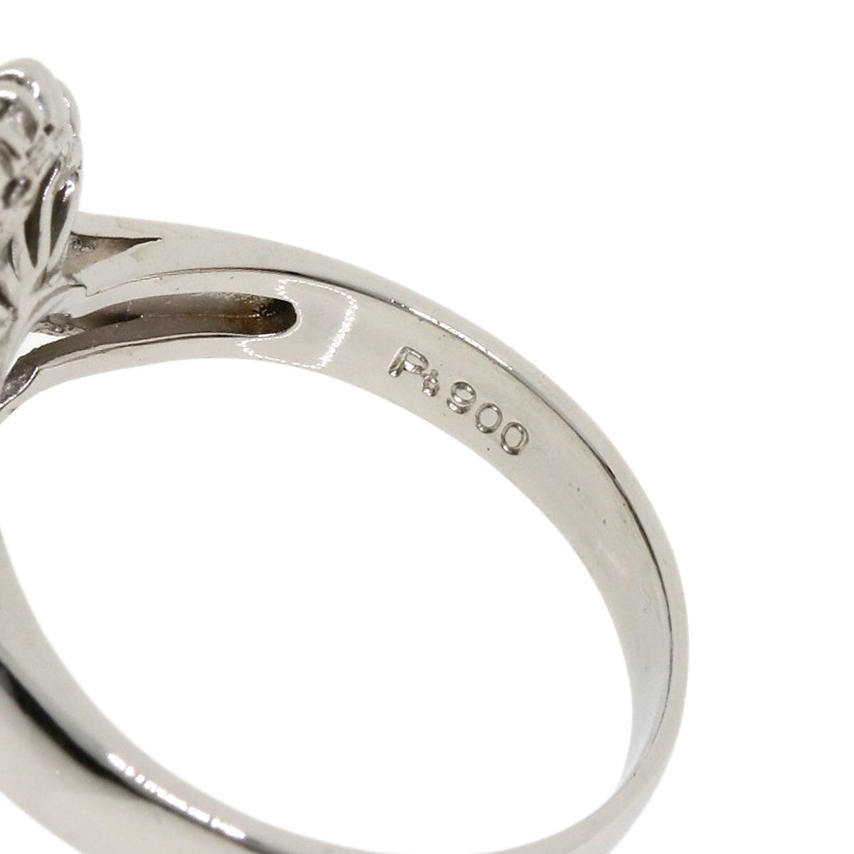 2.38Ct Sapphire Diamond Ring Platinum Pt900  8.7G