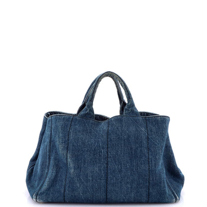 Prada Canapa Tote Denim Large