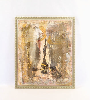 Katia Wojnarowska-Bouchet (Poland) Original Mixed Media Painting Signed Framed