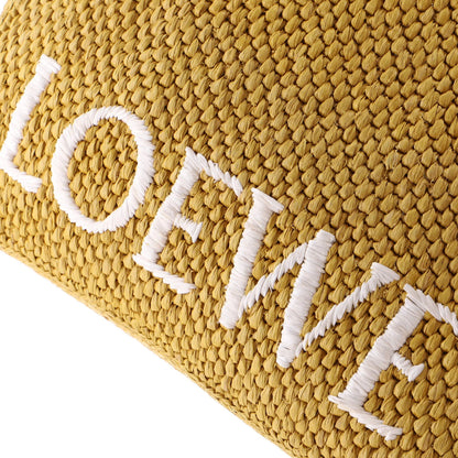 Loewe Paula'S Ibiza Logo Convertible Tote Raffia Medium