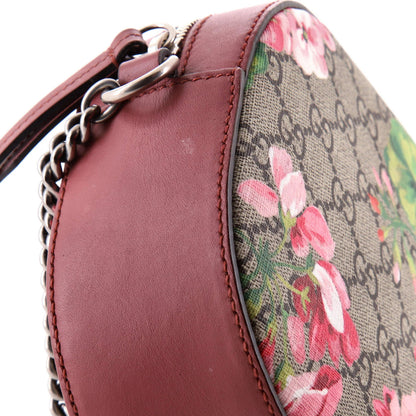 Gucci Chain Crossbody Bag Blooms Print Gg Coated Canvas Mini