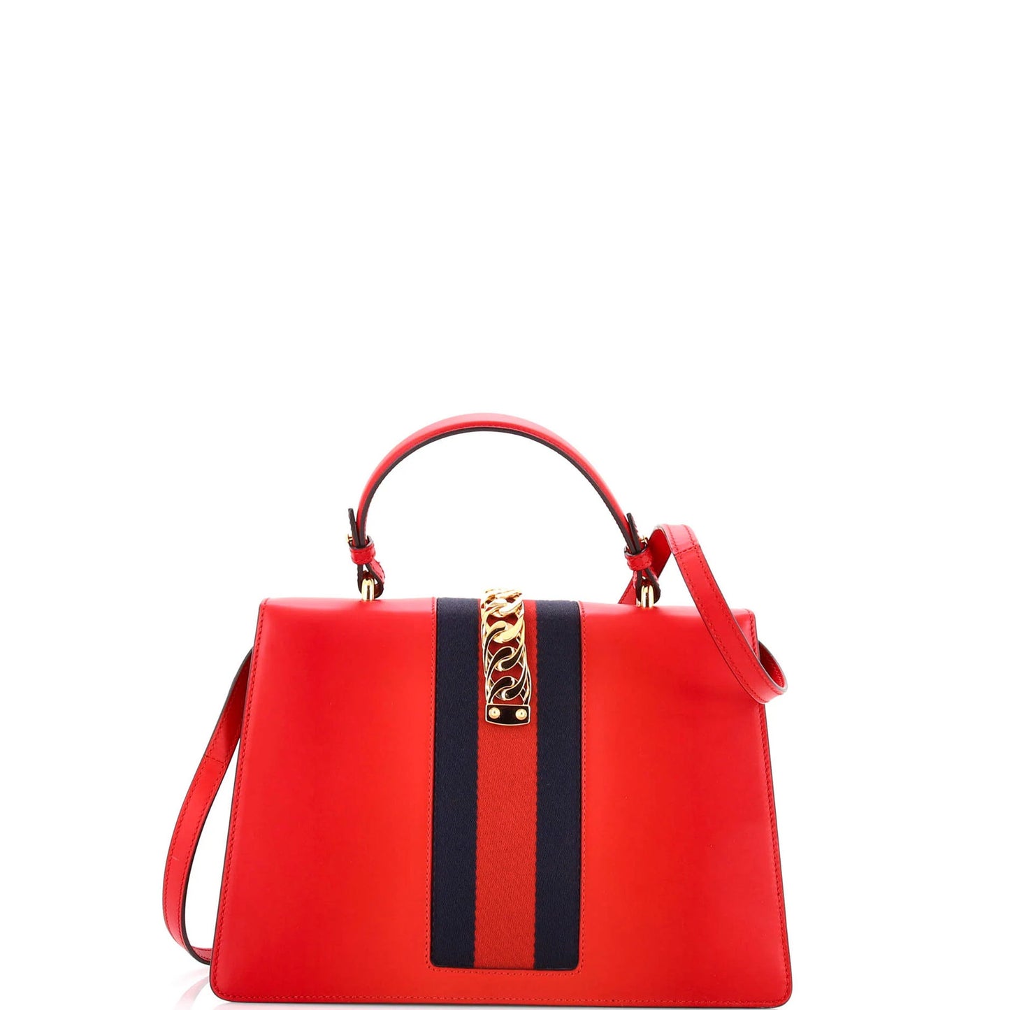 Gucci Sylvie Top Handle Bag Leather Medium