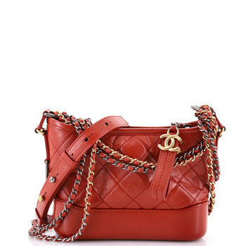 Chanel Gabrielle Hobo Quilted Aged Calfskin Small