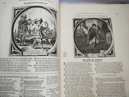 Jacob Cats Alle De Wercken 1700 Emblem Book Dutch Golden Age Folio Illustrated