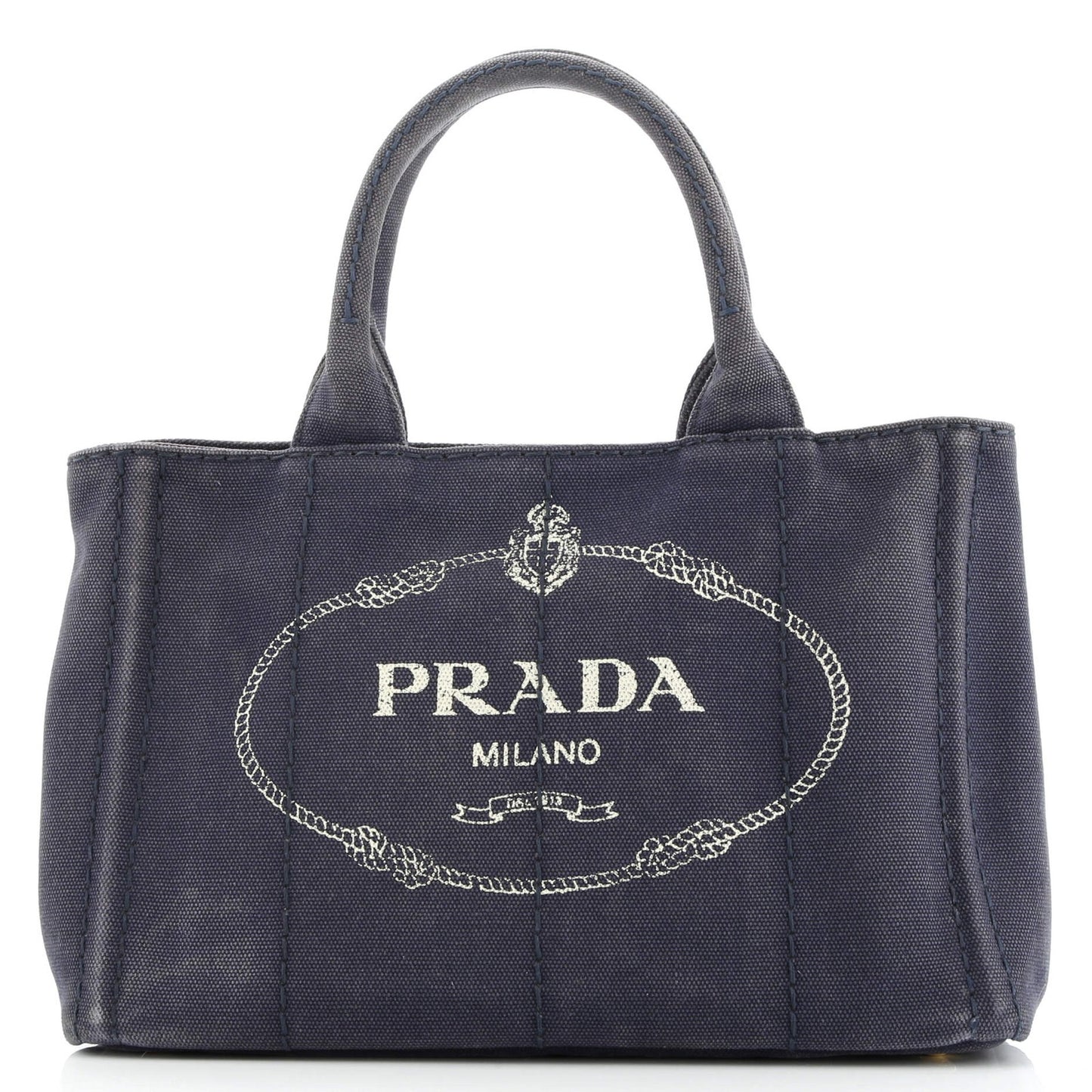 Prada Canapa Tote Denim Mini