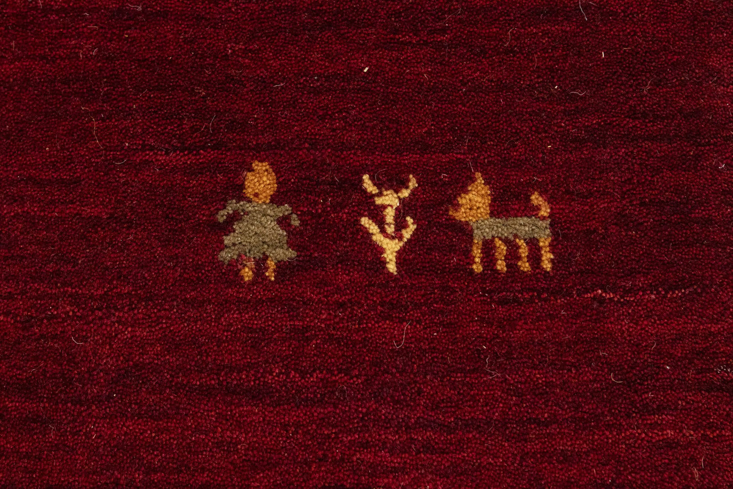 Maroon Red Pictorial Tribal Home Office 9X12 Gabbeh Modern Rug Wool Decor Carpet