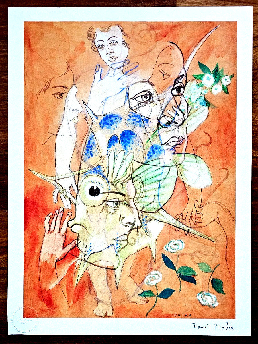 Francis Picabia Lithograph Coa Hand Numbered, Pencil, Stamped