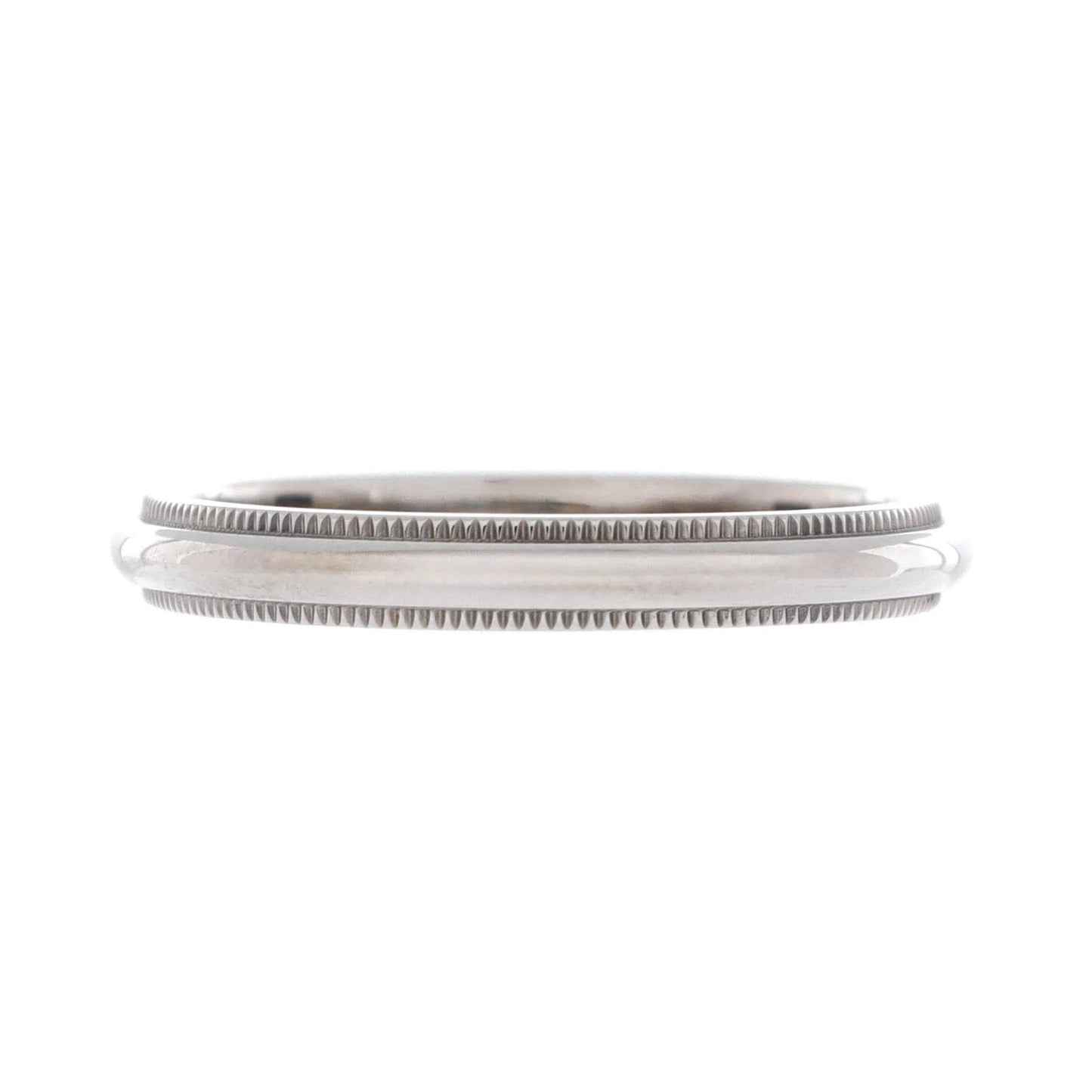 Tiffany & Co. Classic Milgrain Band Ring Platinum 3Mm