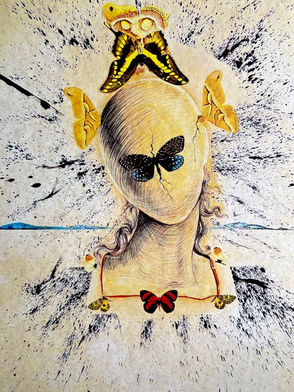 Salvador Dal Lithograph Coa Signed Numbered By