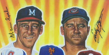 300 Win Pitchers (8) Hofers Signed/Auto 18X24