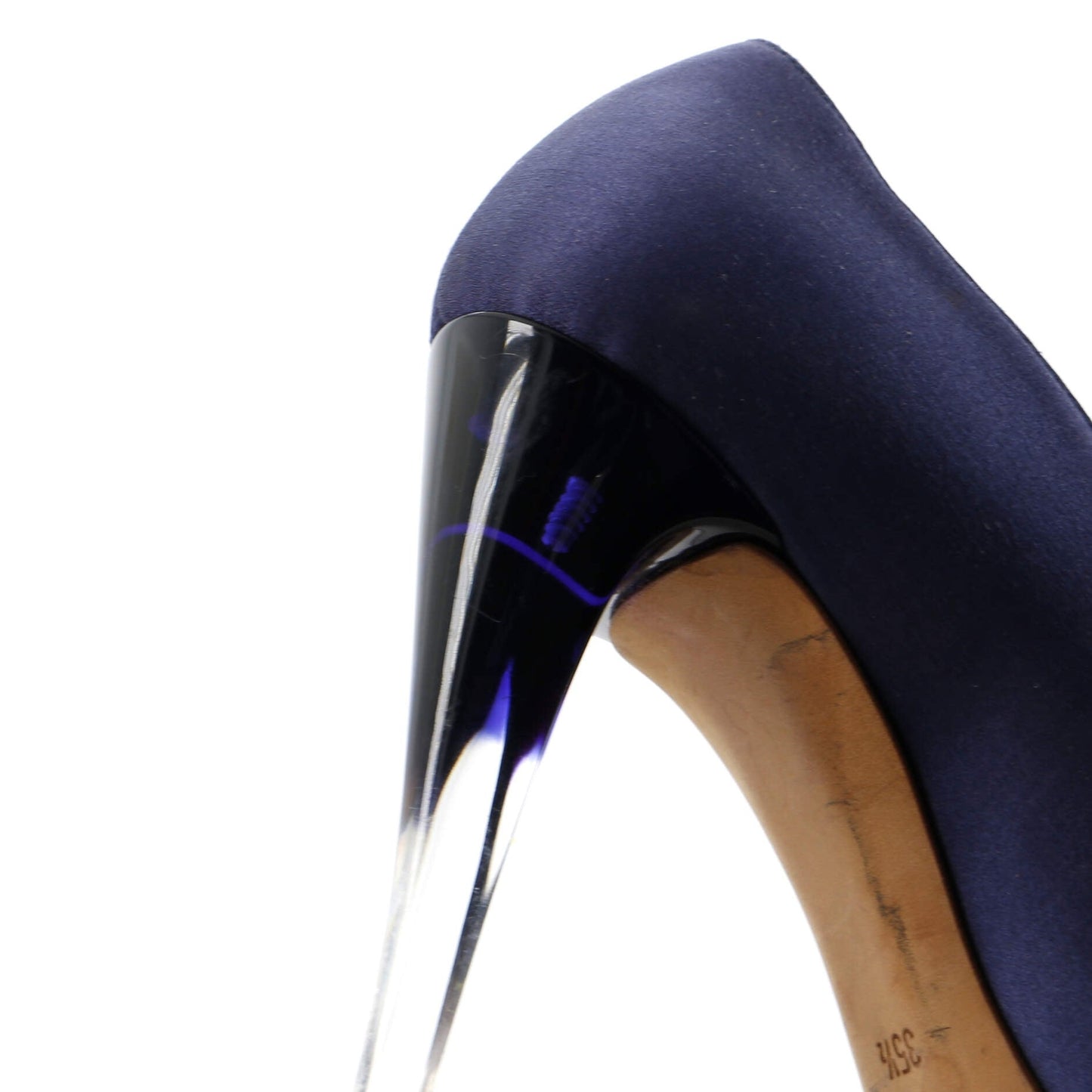 Chanel Women'S Pointed Toe Pumps Satin And Lucite