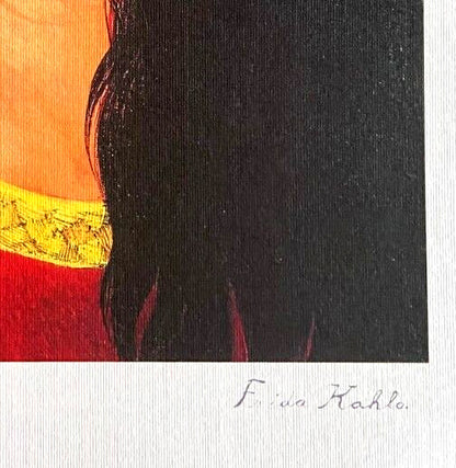 Frida Kahlo Lithograph Coa Hand