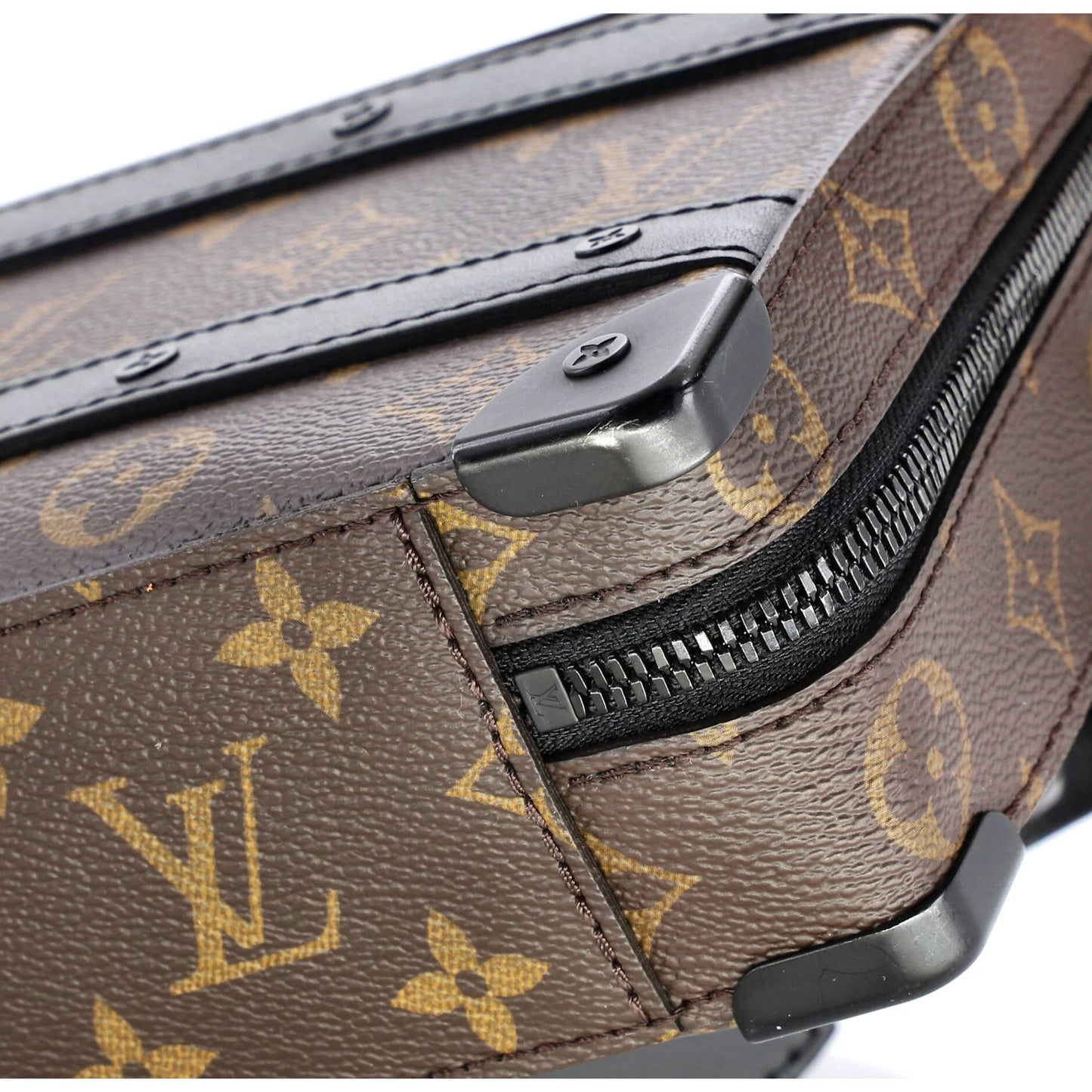 Louis Vuitton Handle Soft Trunk Bag Macassar Monogram Canvas