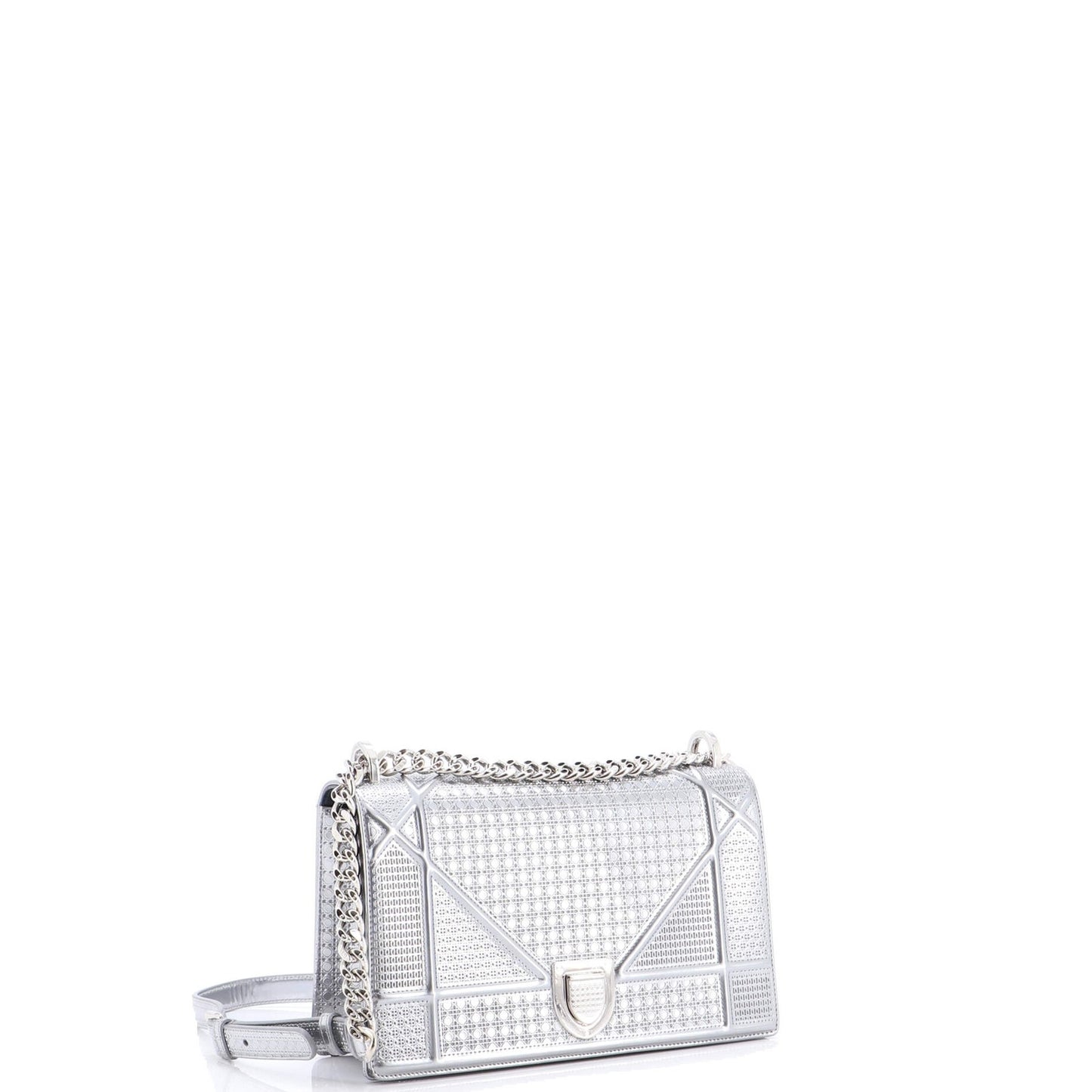 Christian Dior Diorama Flap Bag Cannage Embossed Calfskin Small