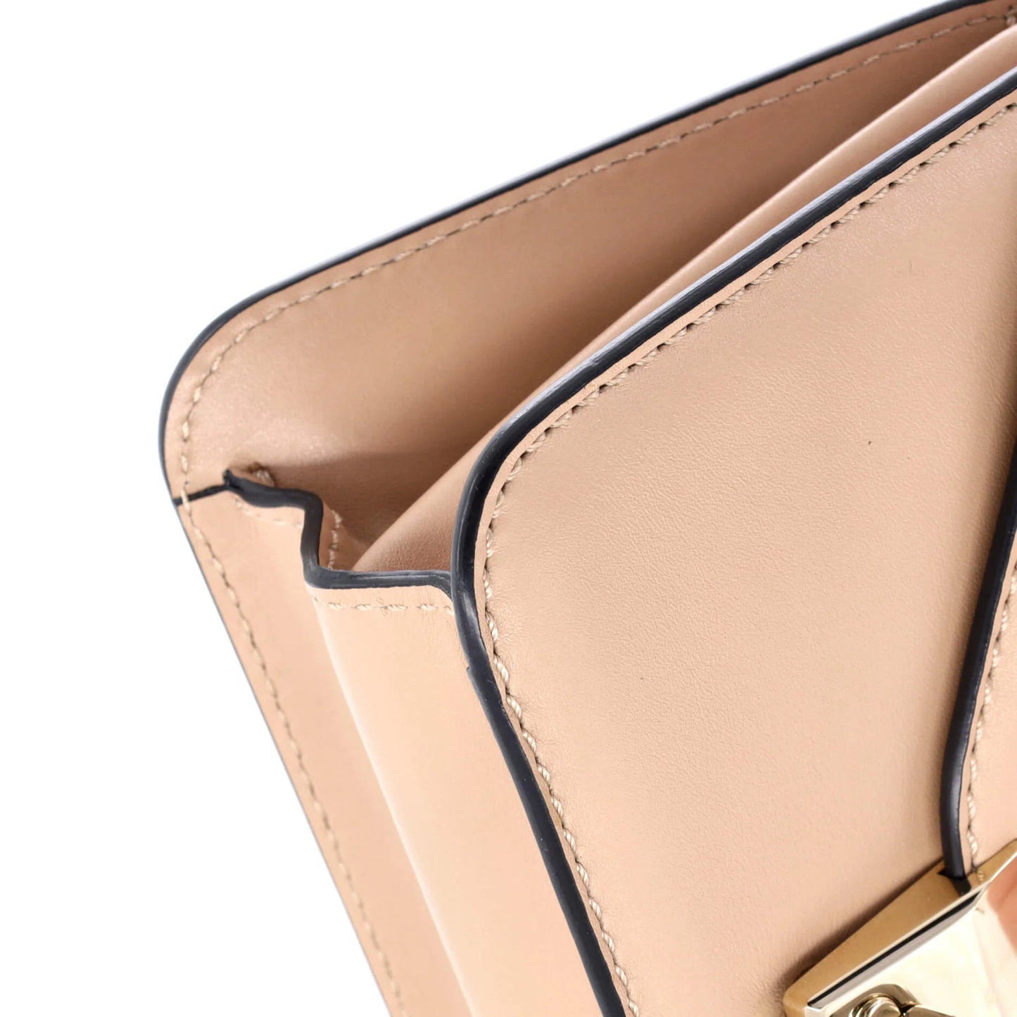 Valentino Garavani Panther Chain Flap Shoulder Bag Leather Small