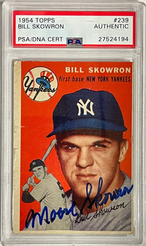Bill Skowron Autographed 1954 Topps Rookie Card #239 (Psa)