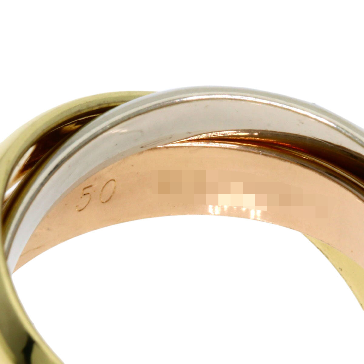 Cartier Ring Trinity Lm #50 K18 Yellow Gold K18