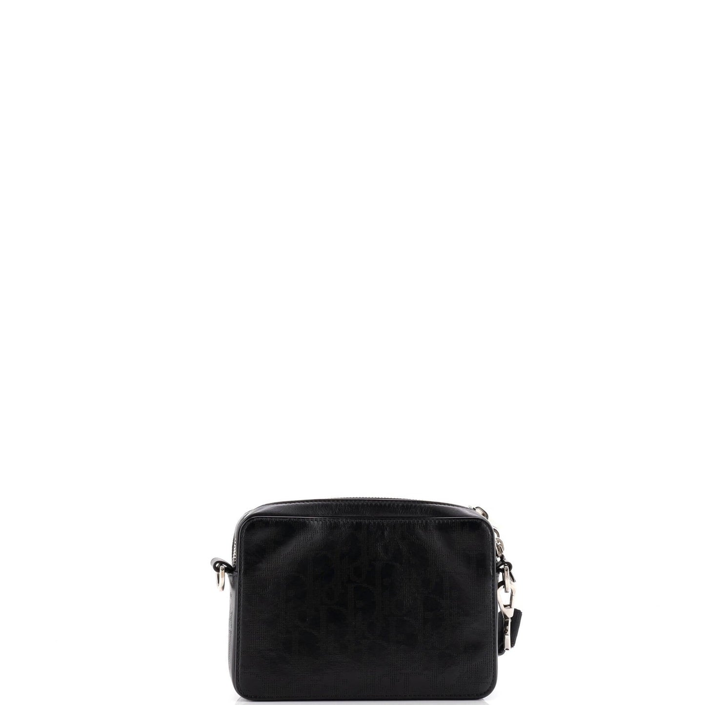 Christian Dior Double Zip Crossbody Pouch Oblique Galaxy Leather