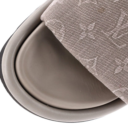 Louis Vuitton Women'S Pool Pillow Comfort Mule Sandals Monogram Denim