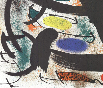 Joan Miro Pasadena Art Museum Exhibition " Lithograph Abstract