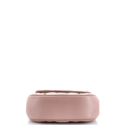 Christian Dior D-Fence Round Clutch With Chain Studded Leather Small