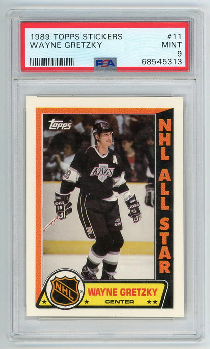 Wayne Gretzky 1989 Topps Stickers #11 Psa Mt 9