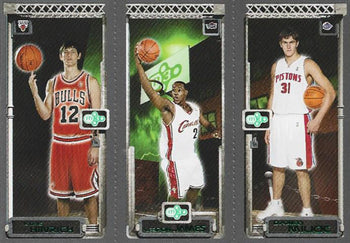 Darko Milicic /Lebron James / Kirk Hinrich 2004 Topps Card